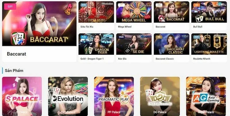 Sảnh Casino online 69VN đẳng cấp 2026